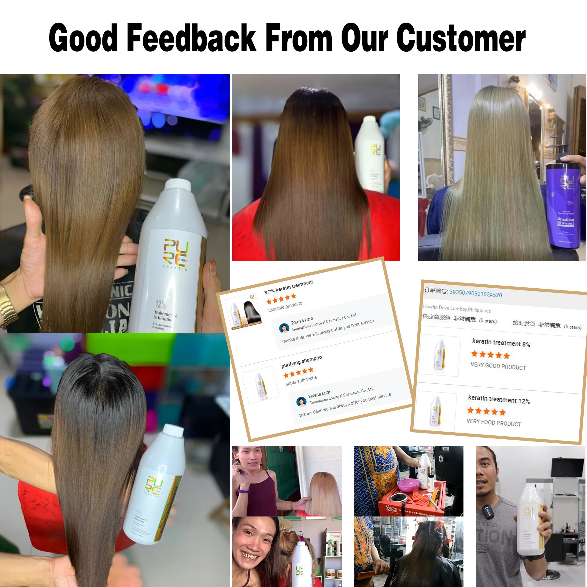 Professional Keratin Hair Treatment Pure Best Keratina