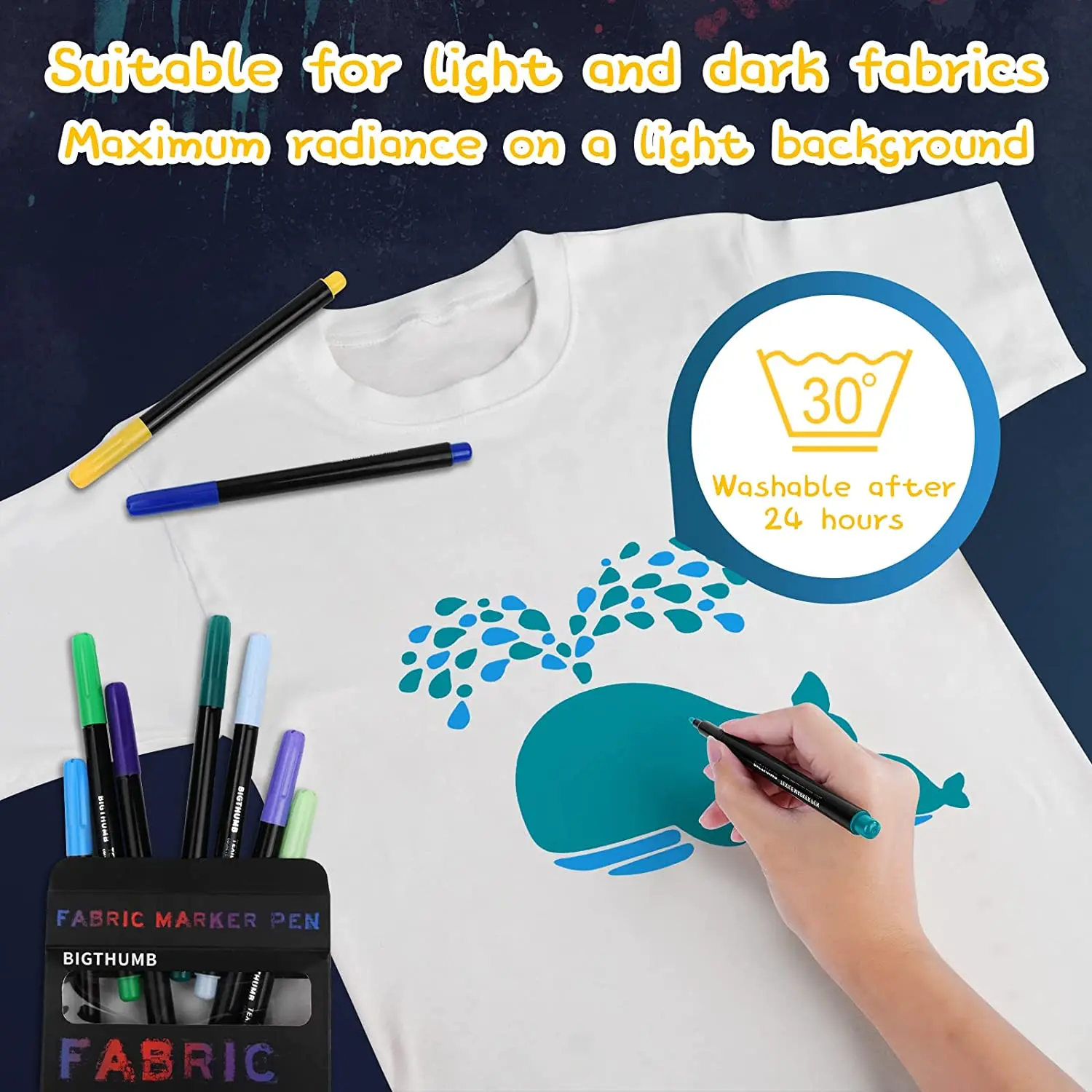Перманентные маркеры для ткани, горячая Распродажа, высококачественные маркеры для краски ткани, нетоксичные маркеры для ткани