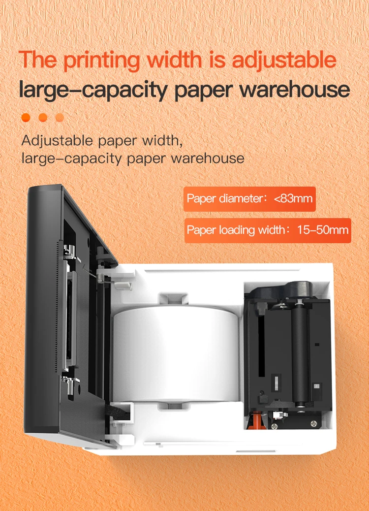 Supermarket Barcode QR Code Sticker Maker - 58MM Thermal Label Printer