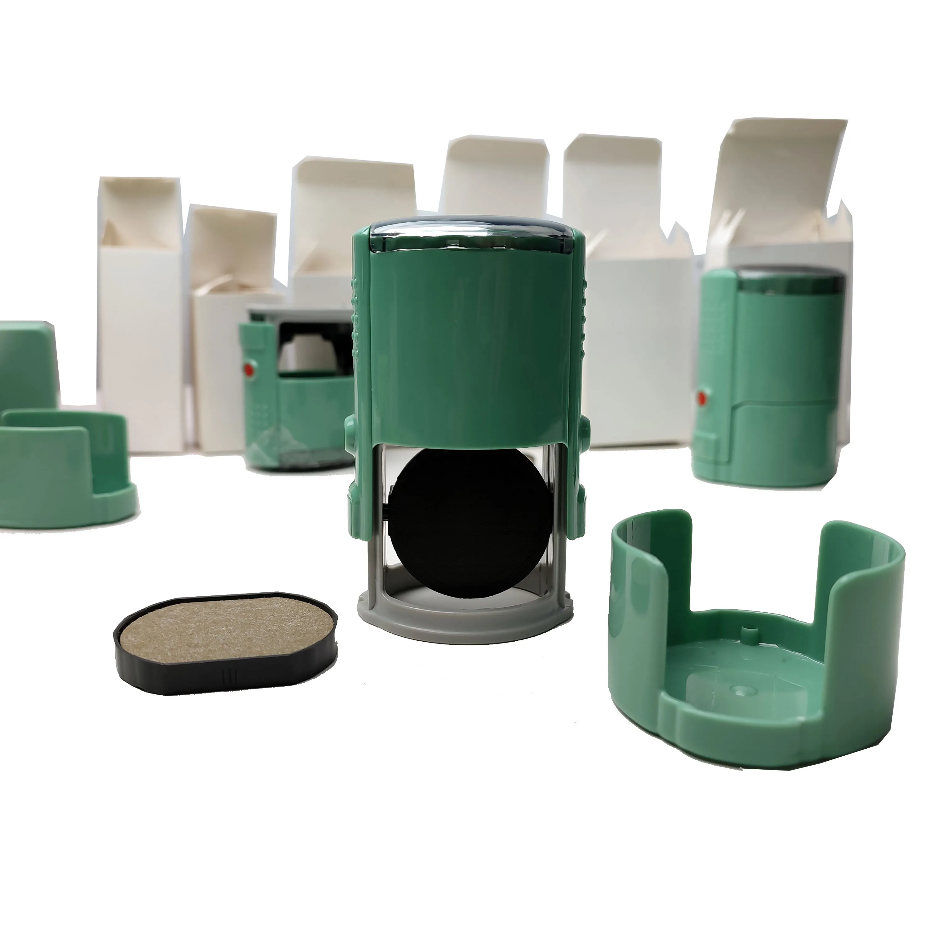 Factory Custom Automatic Self Inking Stamp Stempel Office Roller Text Date Rubber Selfinking