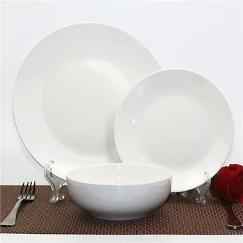White western kitchen dinnerware 12 piece ceramic dinner set plates bowls porcelain tableware dining set