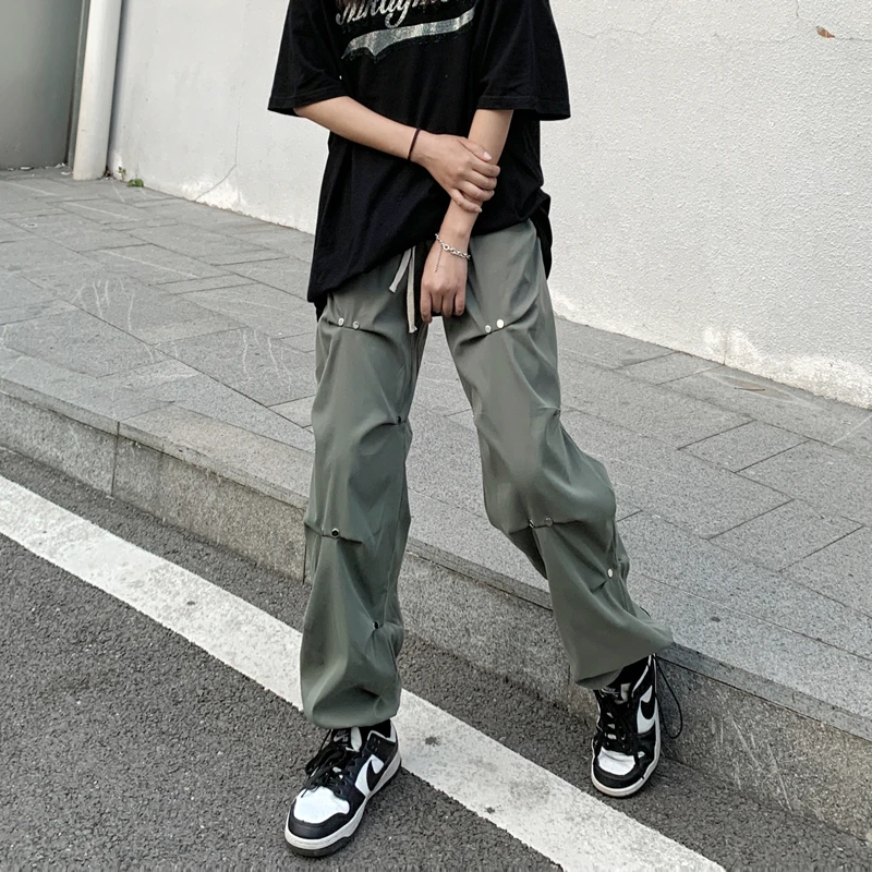 black women's cargo pants drawstring