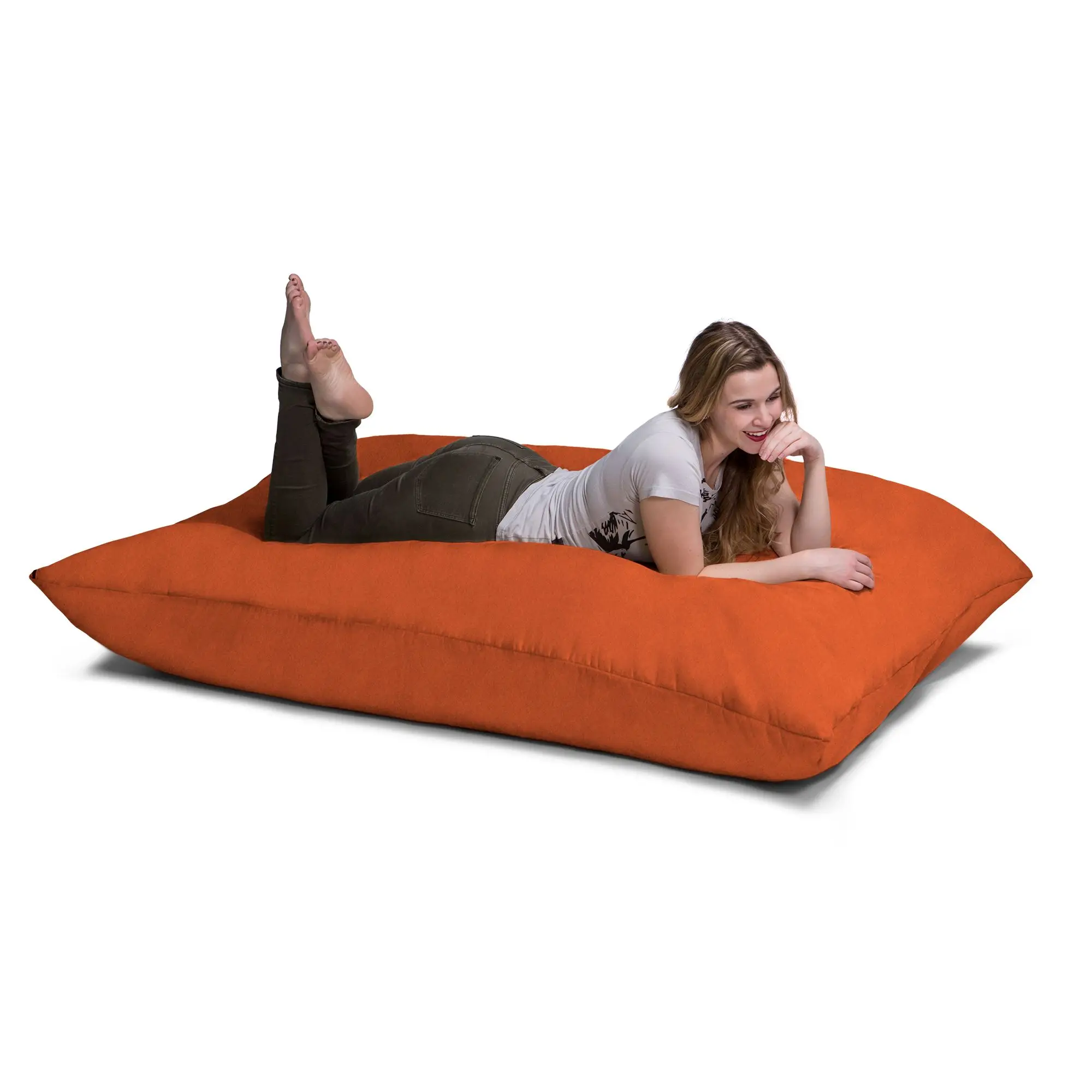 DB Jaxx Ergonomic 5.5 Ft Outdoor Bean Bag Pillow Memory Foam Filled Mandarin Cushion For Hotel Nursing Massage Use_voghion.com