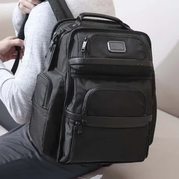 ALL PASS Ballistic Nylon Men's Black Business laptop Backpack large capacity Computer  Backpack