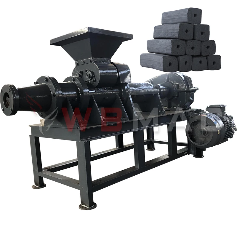 Screw Type Biomass Briquette Machine/charcoal Briquette Stick Making Machine/philippines Charcoal Making Machine