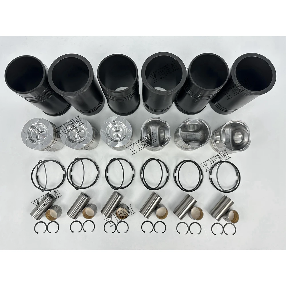 For Komatsu 6D125 Cylinder Liner Kit Engine Repair Kit 4