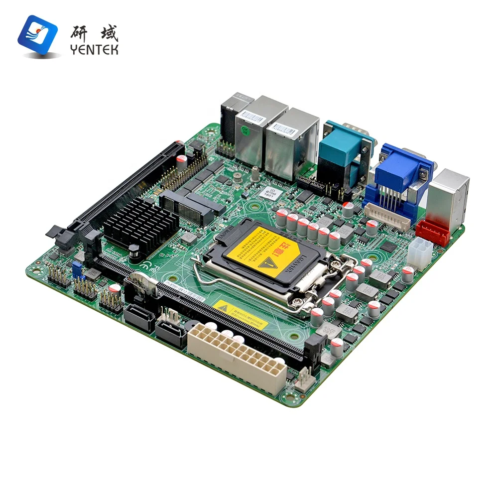 X86 Motherboards Intel I3 I5 I7 LGA1155 Z77 2 DDR3 VGA HD PCIE X16 6 RS232 COM Industrial Mini Itx Motherboard