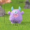 Purple two-horned monster