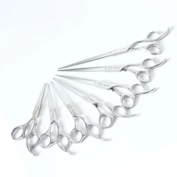 Professional Hairdressing Scissors Set Stainless Steel Blade Multiple Sizes for Thin and Short Cuts