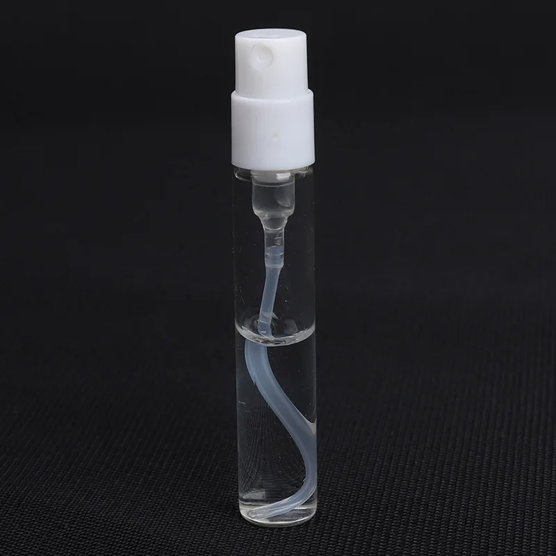 Factory Supply 10-Card External Sample Nozzle Perfume Sub-Bottle Cylinder Glass Spray Bottle for Trial