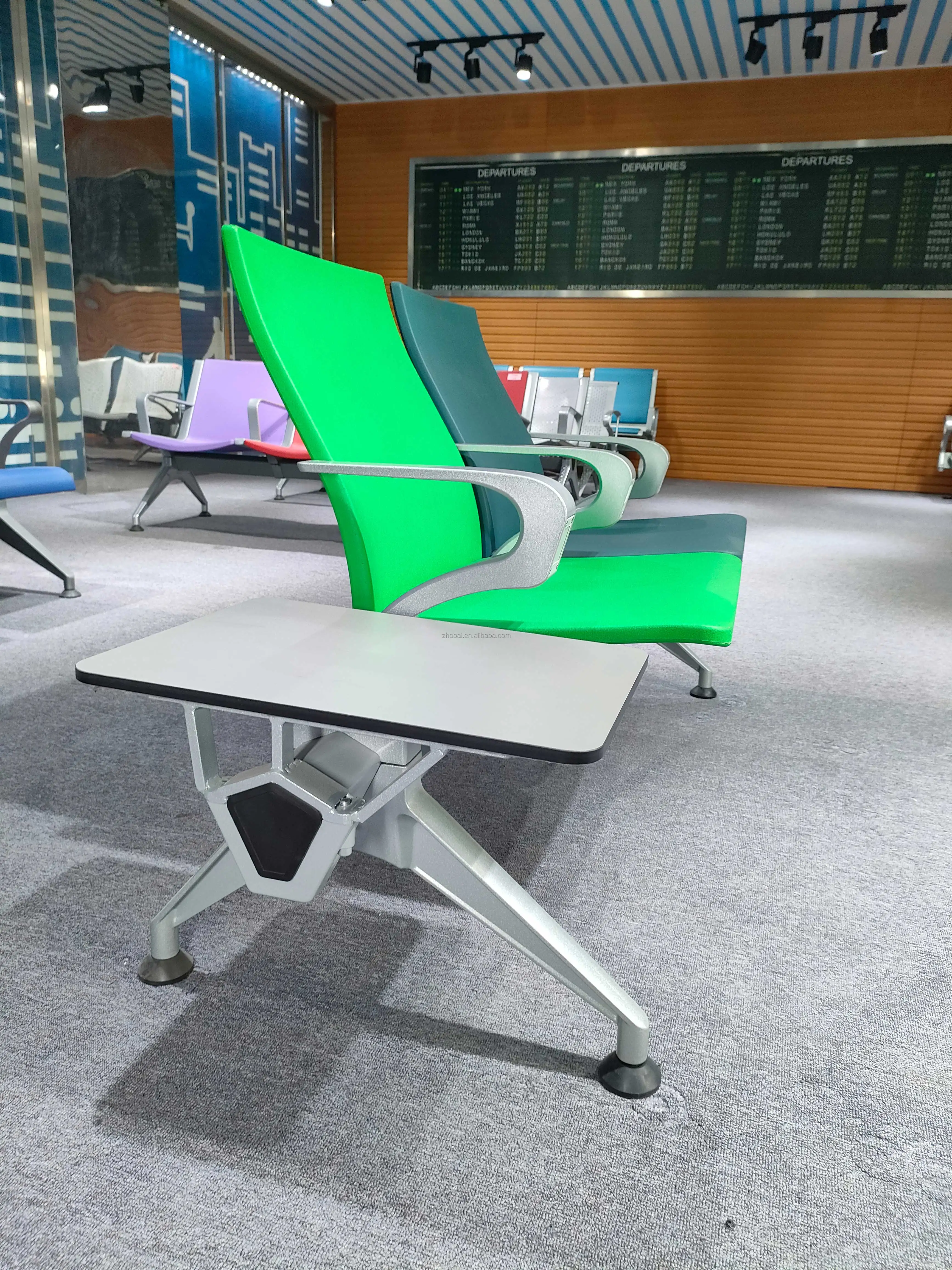 High Quality Customized Modern PU Hospital Waiting Chairs 1 3 5-Seat Options Gym Dining Public Office Hospital Areas Aluminum 5