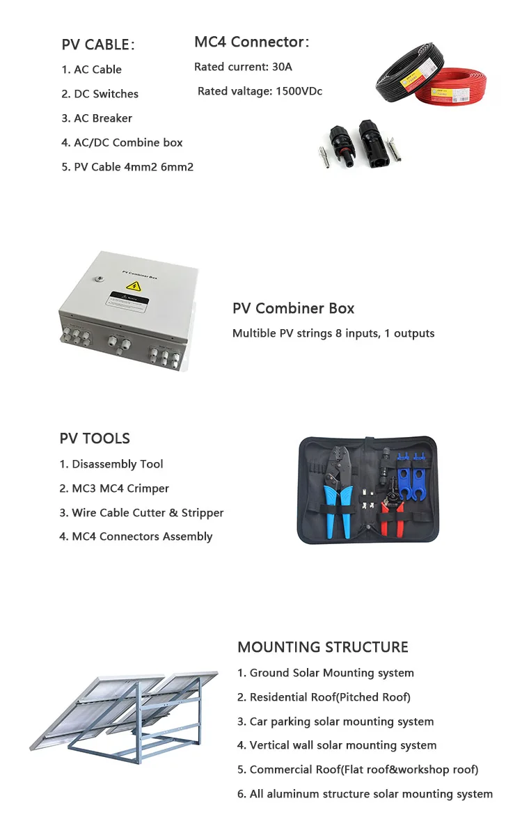 Complete Solar System Kit 5kw 10kw 15kw 20kw 25kw 30kw 50kw Solar ...
