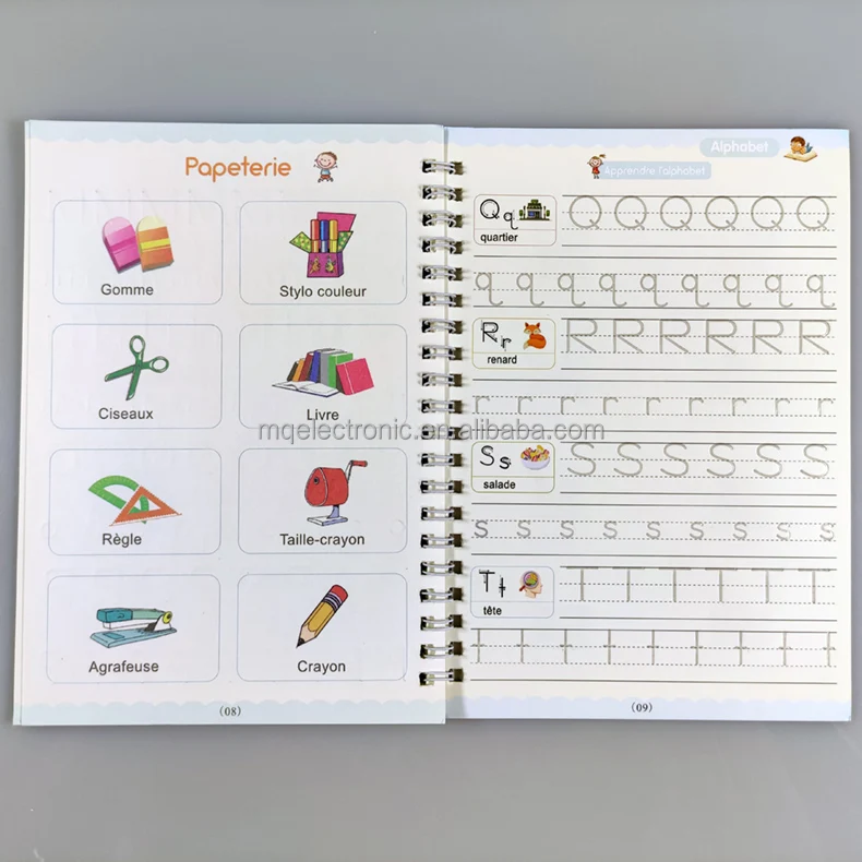 French Copybook Montessori 3d Magic Book Reusable Calligraphy Children