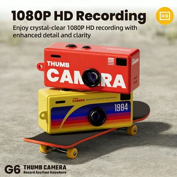 Cross-border G6 Thumb Mini Camera CCD HD Video 0.96 Inch Screen ABS Material Student Party Outdoor Sports Photo Children's detail image