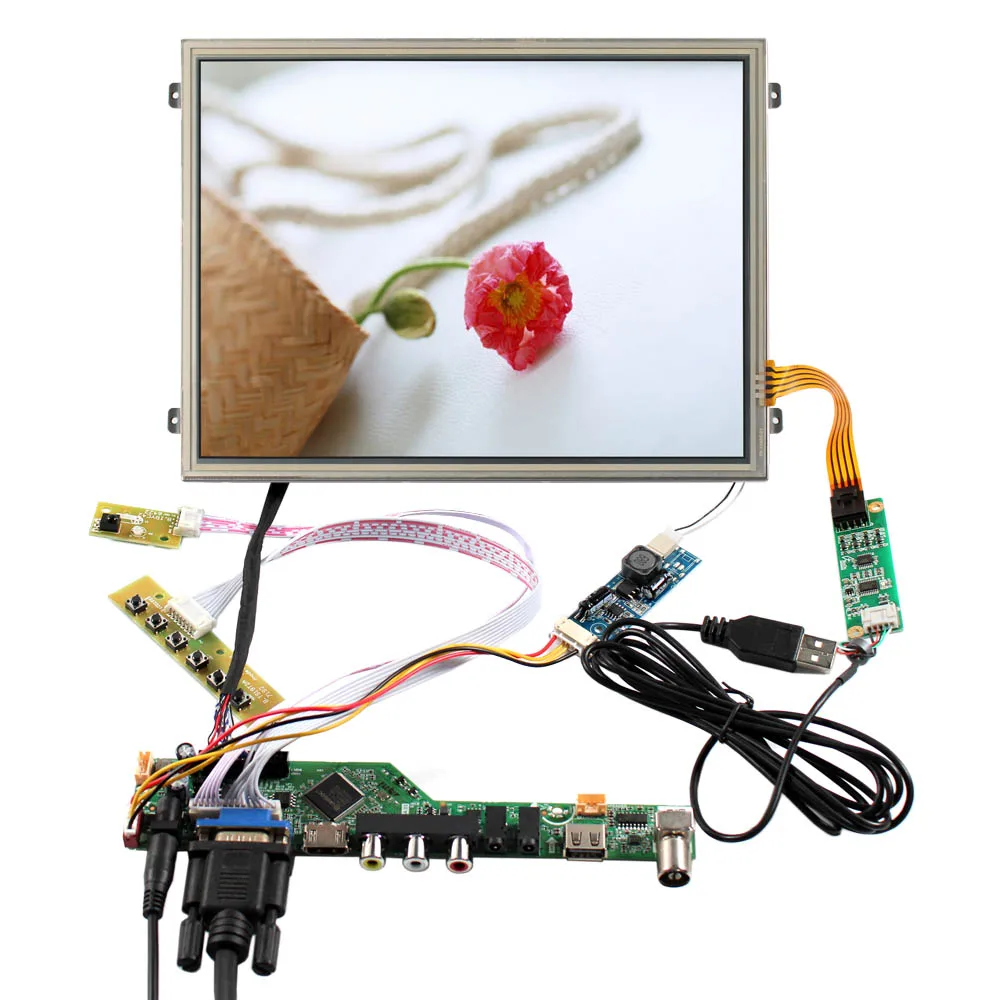 10,4 Zoll IPS LCD Display Mit Controller Board – 1024x768 HD, 500 Nit, Für Projekte & DIY