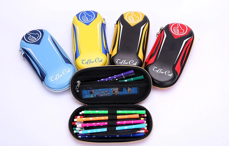 3d Eva Sport Racing Car Pencil Case High Capacity Large Size For ...