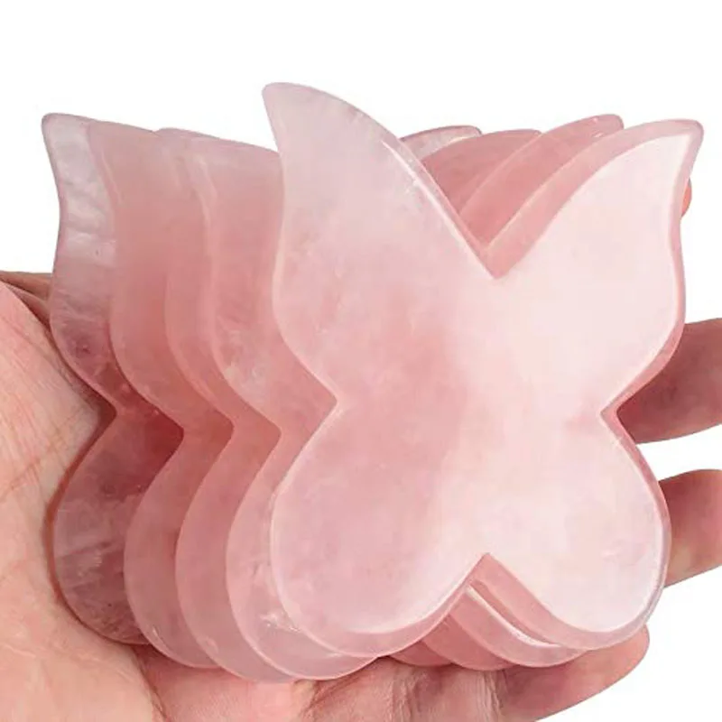Set Di Giada Roller Gua Sha Massager Facciale In Pietra Giada Rosa Naturale Viso, Corpo Del Collo Strumenti Di Bellezza La Cura Della Pelle Anti Invecchiamento Da 2,38 € | DHgate - Foto 7