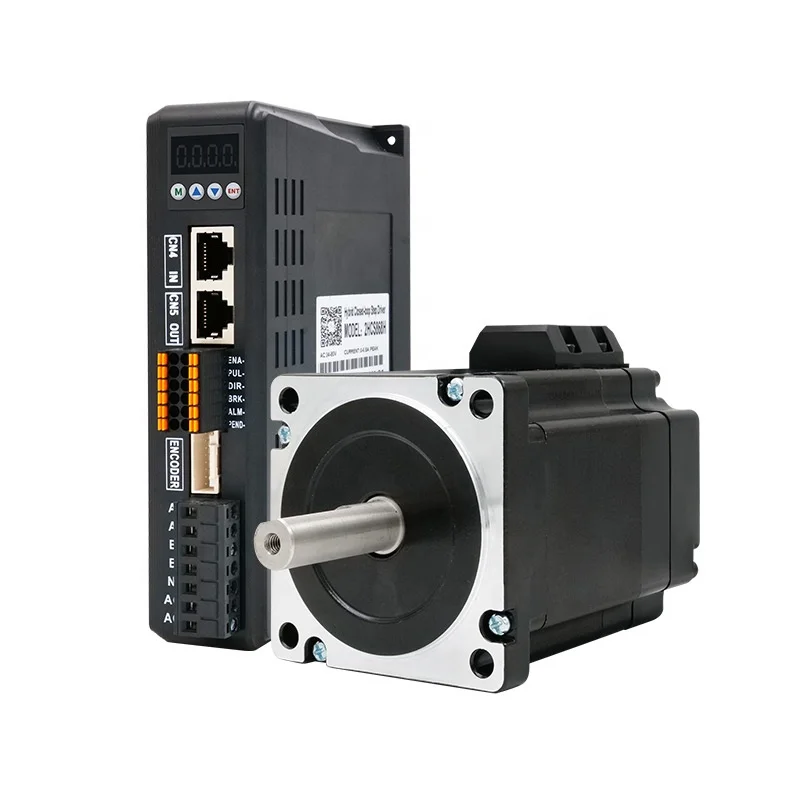 86J1880EC-1000-LS-14(K)+2HCS868H Nema34 6A Closed Loop Servo Stepper Motor Drive Kit with Encoder