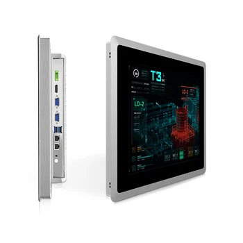 Panel PC 10 12 15 17 19 21 inch Embedded IP65 Waterproof industrial all in one computer tablet touch screen Industrial PC
