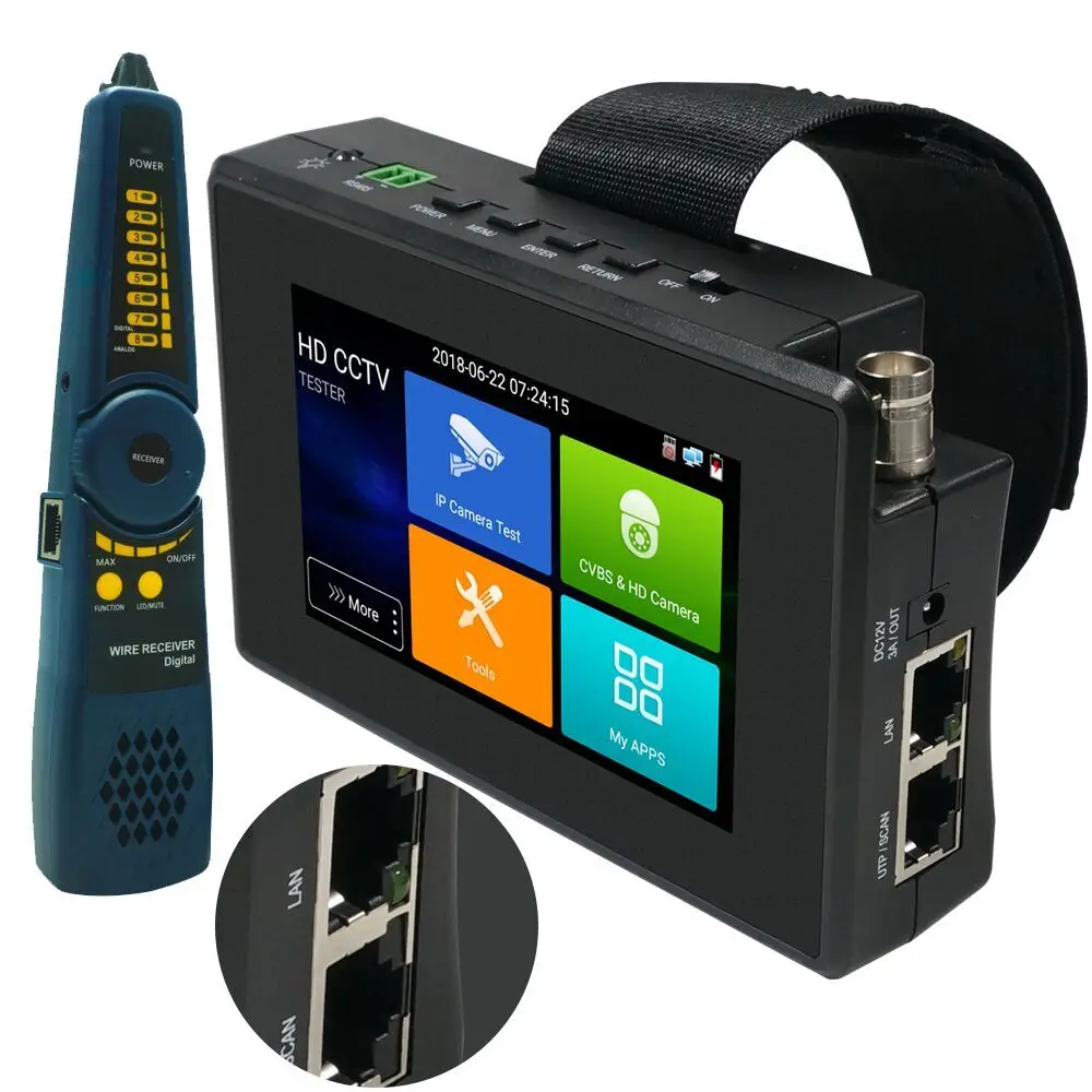 4" IPC-X4ADH H.265 4K WIFI cámara CCTV POE Tester IP dispositivo antimanipulación CVI TVI CVBS 5in1 Hdmi 