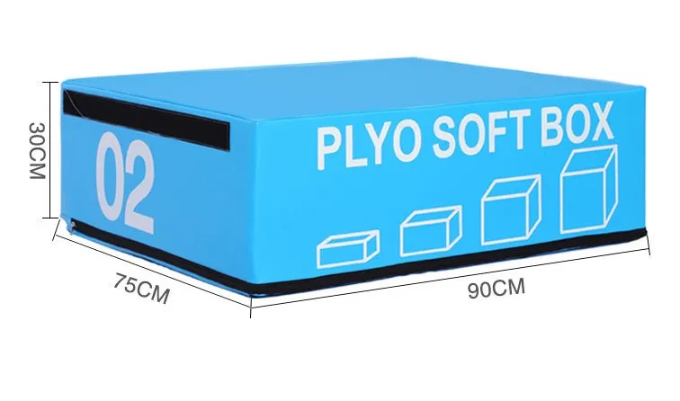 Fitness Solid 4 Different Heights Soft Foam Plyo Box