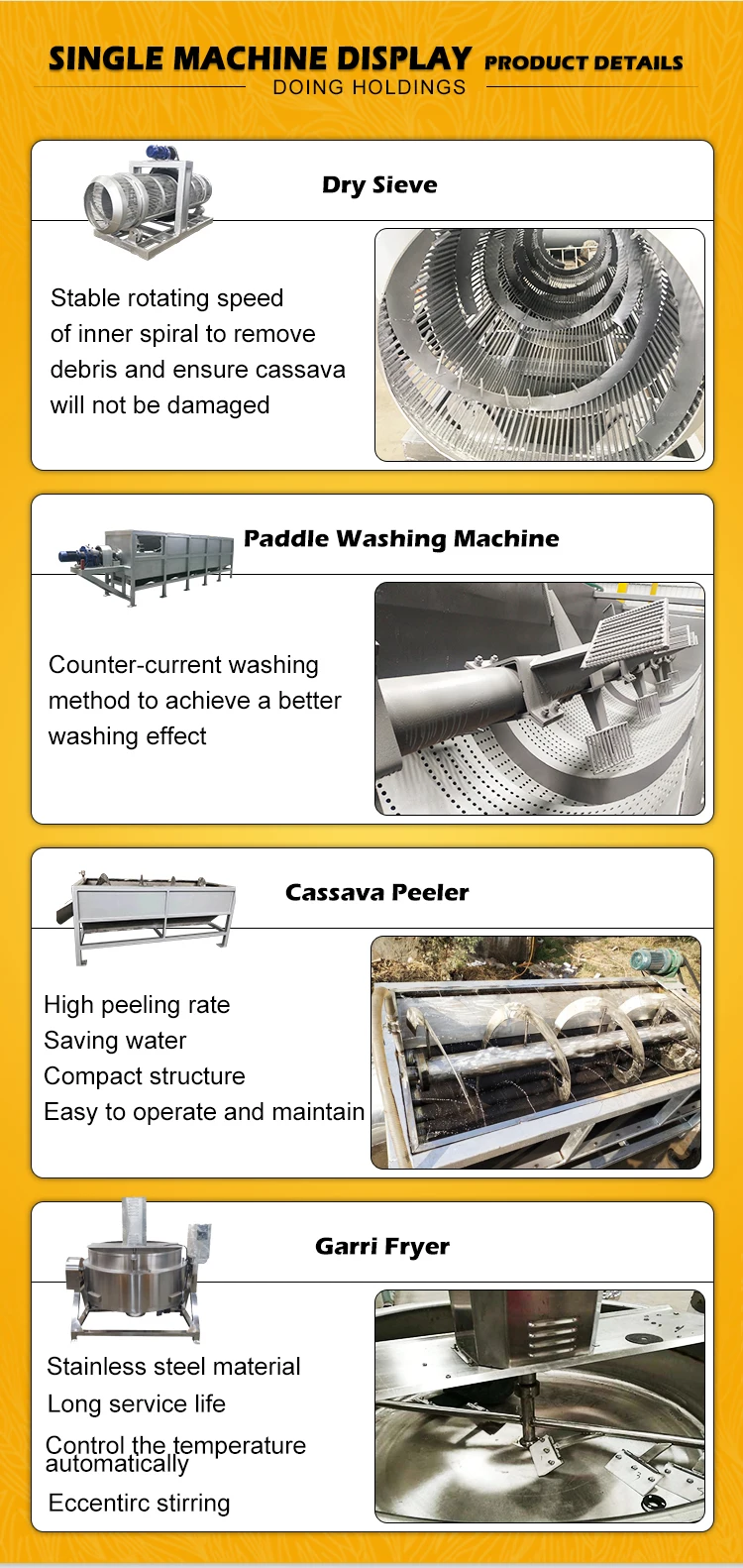 Cassava Grinding Machine Cassava Garri Milling Plant Cassava Grater ...