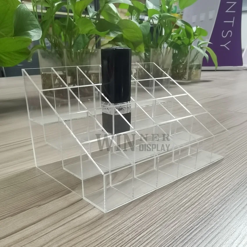 Wholesale Regular Design Professional Cosmetic Lip Gloss Display Stands