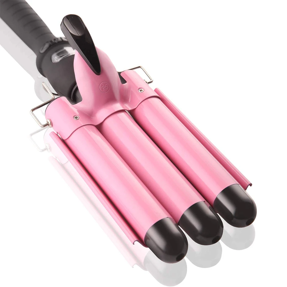 2024 Newest 3 Barrel Curling Iron Jumbo 1.25 inch (32mm) Hair Cu 並行輸入品 Dopheuor 2024 Newest 3 Barrel Curling Iron Jumbo Hair Curling Wand
