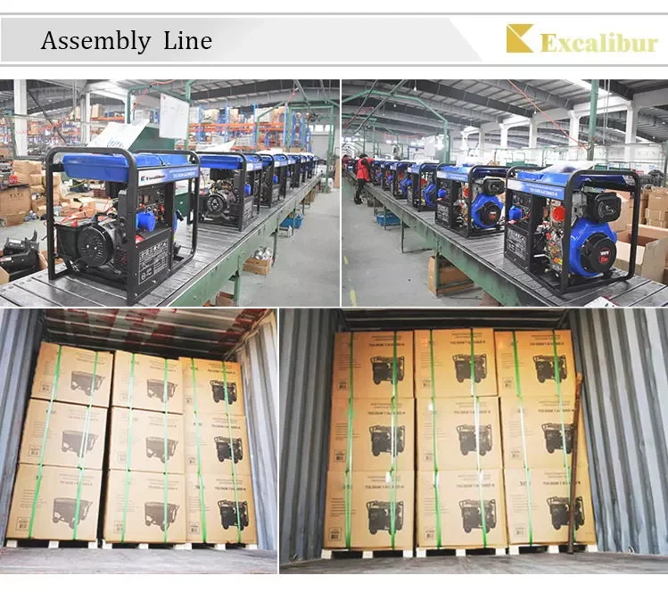 Excalibur 6kw Electric Power Chinese Welding With Ce Iso Inverter Silent Diesel Welder Generator
