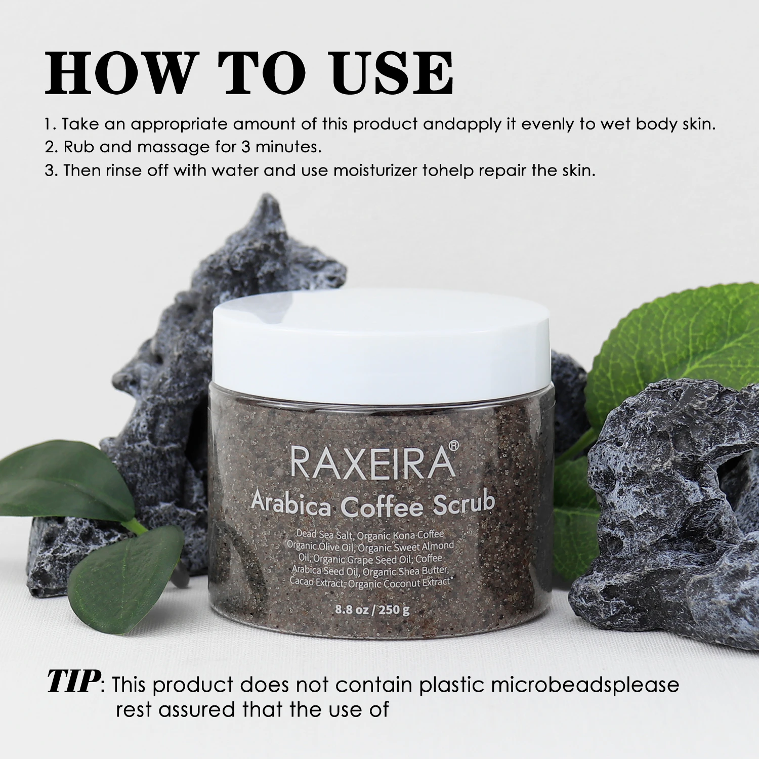 In Stock Private Label Organic Exfoliating Coffee Rose Lavender