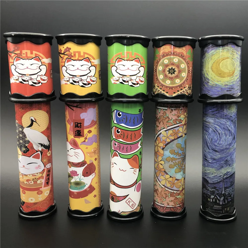 2020 оригинальная Волшебная призма, Забавная детская вращающаяся бумага, мультяшный калейдоскоп, детская игрушка, калейдоскоп