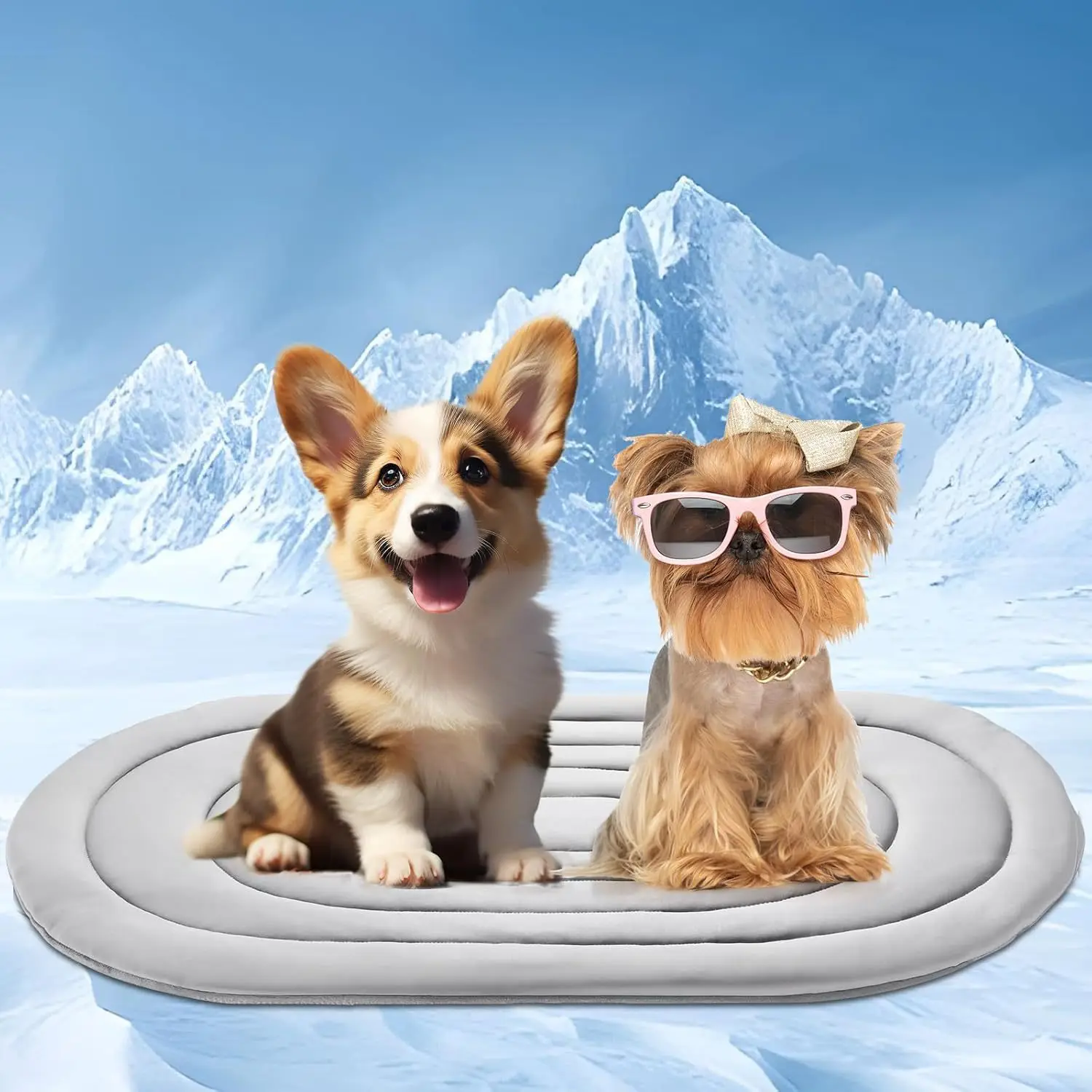 Pet Cooling Mat Waterproof and Easy Clean Training Pad for Dogs Cats Kids Adults Featuring Animal Pattern Car Seat Cover