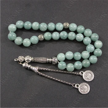 Prayer Beads Islamic Tasbih Muslim Rosary Natural Stone Beads Bracelets For Men Women Worship Meditation Islamic Gifts