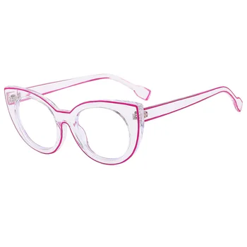 Cateye Fancy Women Eyeglasses Female Wholesale Eyewear Frame Optical Designer
