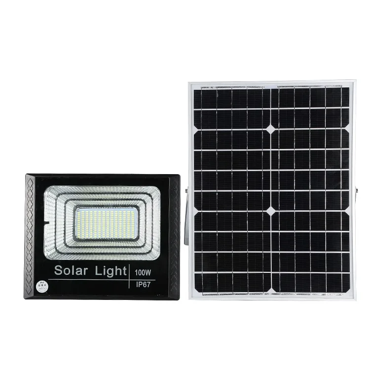 Factory direct outdoor waterproof smd aluminum ip67 100watt solar led flood lamp