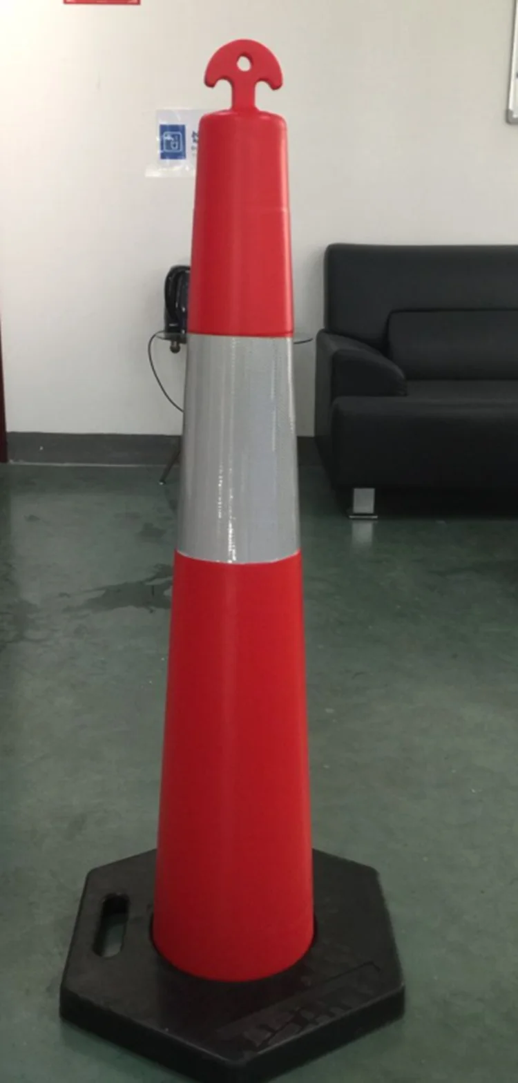 Reflective Road Marker Posts T-TOP Traffic warning Delineator Post Stack Cone Bollard