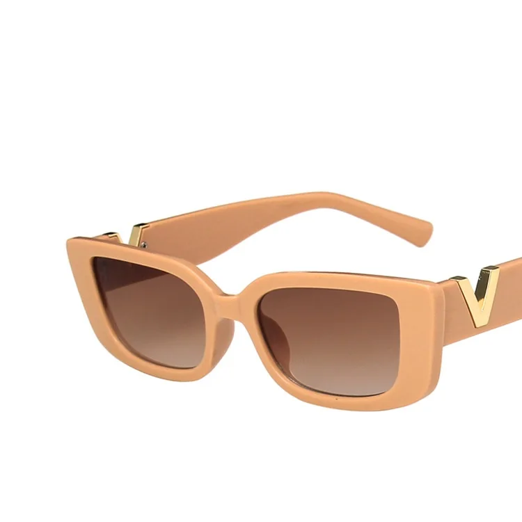 Fashion Small Rectangle Jelly Gray Sunglasses Women Shades UV400 Retro Square Leopard Men Sun Glasses, Jelly Gray Gray