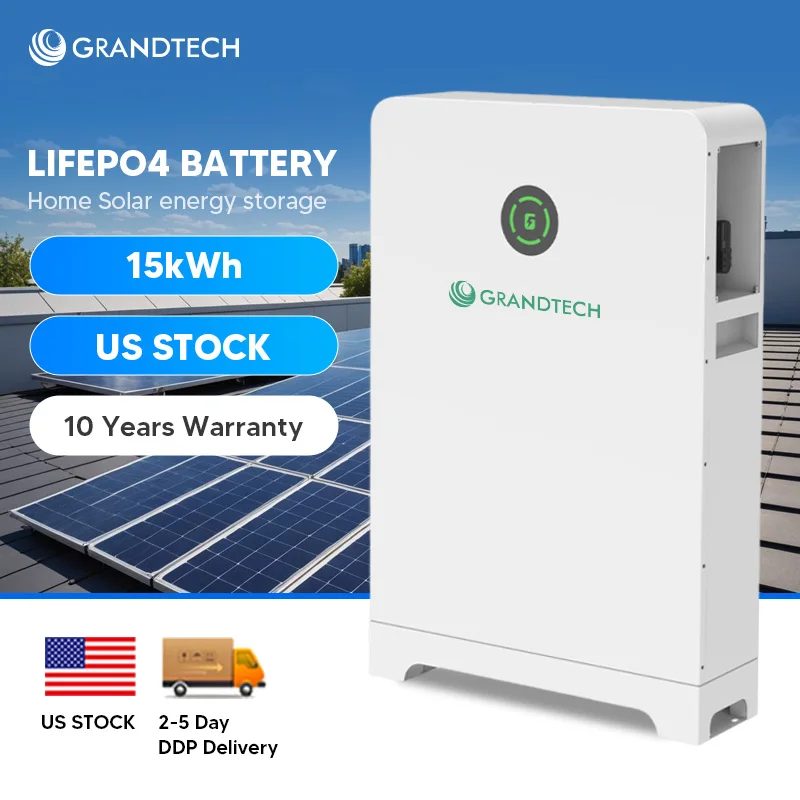 US Stock Inverter Battery Lithium 51.2V 200Ah 5kWh 10kWh 15kWh Lifepo4 Lithium Ion Battery Storage Energy Battery Wall Mounted