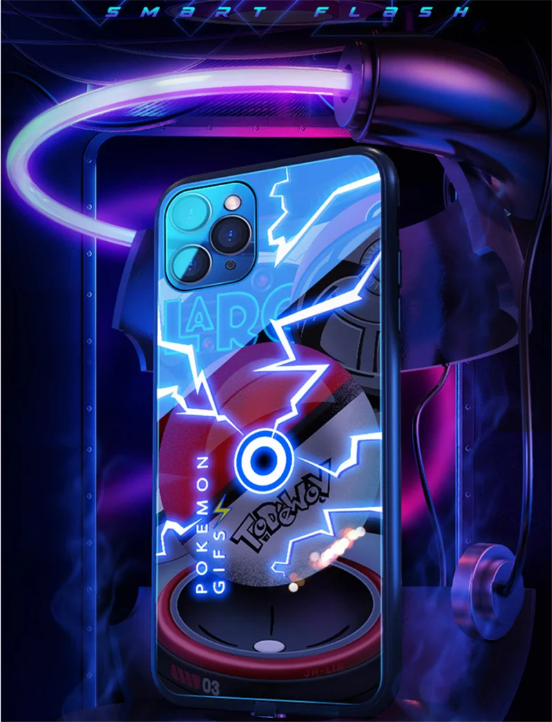 New Unique Light Up For Iphone 13 Case Led Mobile Lightning Flash