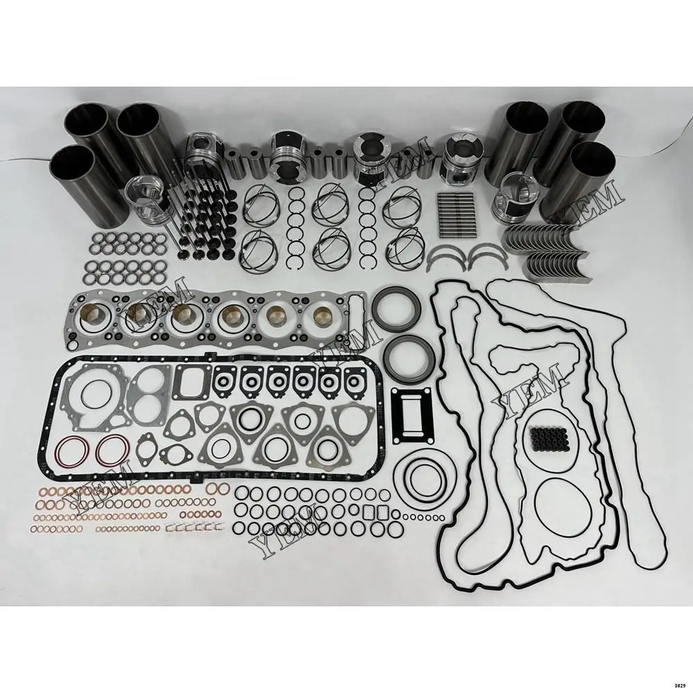 Hot Sale New Rebuild Kit With Cylinder Gaskets Piston Ring Liner Bearing Valves For Isuzu 6UZ1 Original Excavator Part