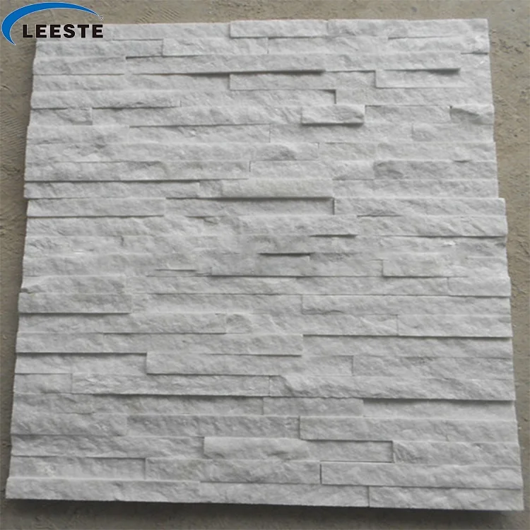 Chinese Popular Stack Stone Ledge Stone White Quartz Culture Stone for Wall Cladding