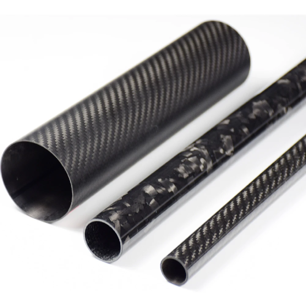 Low Deflection 80 100 Carbon Fiber Power Tube High Pressure Resistant