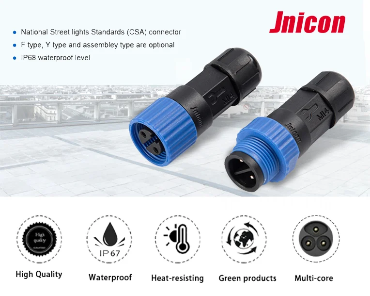 Jnicon M15 Wire To Wire 2 3 4 5 Pin Waterproof Ip68 Male Female Connector For Led Lighting Buy 9137