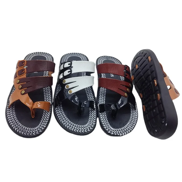 leather outdoor slippers