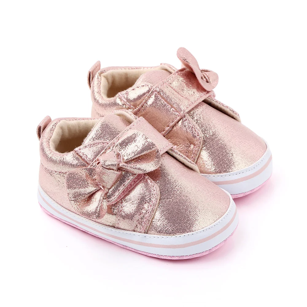 Soft sole baby shoes bow design newborn boy girl  toddler shoes in spring autumn
