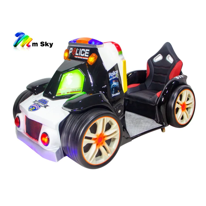 Eye-Catching 3D Video Racing Games Machine for Kids Police Car Ride Experience Shopping Malls Coin-Operated Kiddie Rides on sale