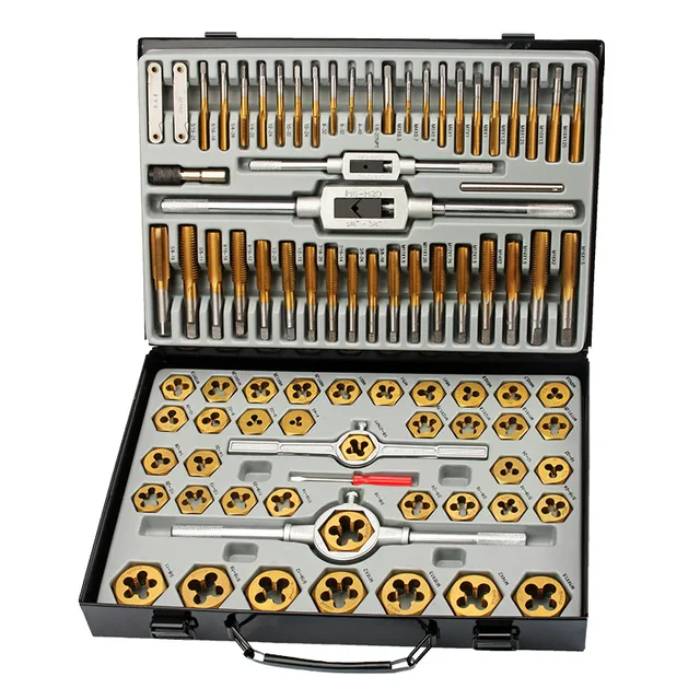 86Pcs Metric Tap and Die Tool Set For Thread Cutting