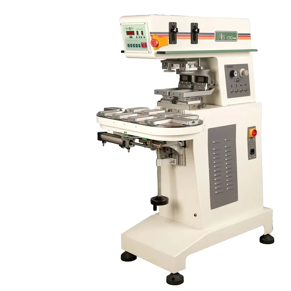 New Condition Semi-Automatic 2 Color Cap Toy Pad Printer Machine Tampon Pad Printer for Ceramic Spoon Bowl