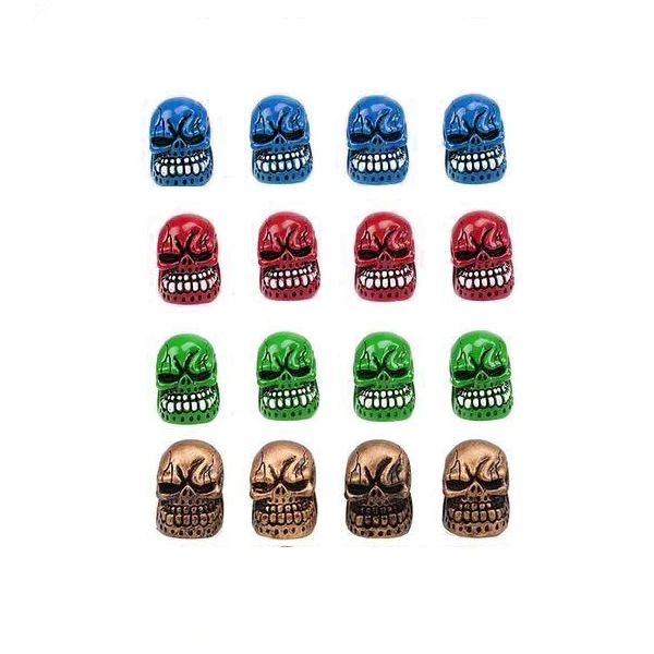Jdm New Arrival 4pcs Evil Skull Tire Air Valve Stem Caps Stolen Hand
