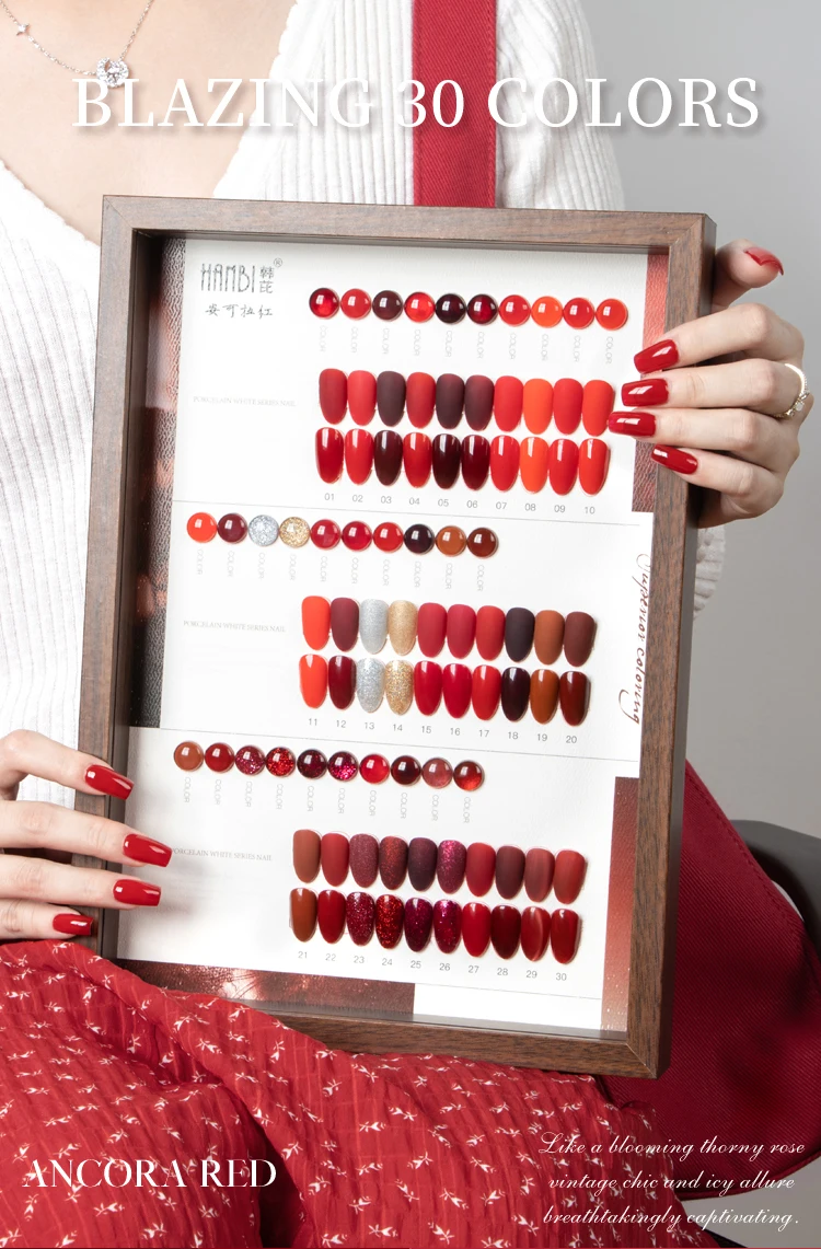 product vinimay rose red gel polish set 30 colors professional nail gel polishes ready to ship quick drying gel polish collection-5